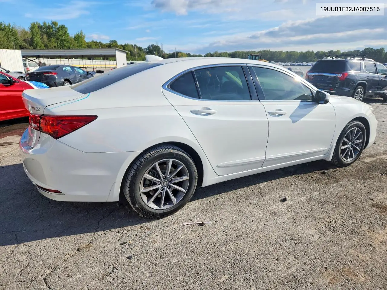 2018 ACURA TLX VIN 19UUB1F32JA007516 — фото 3