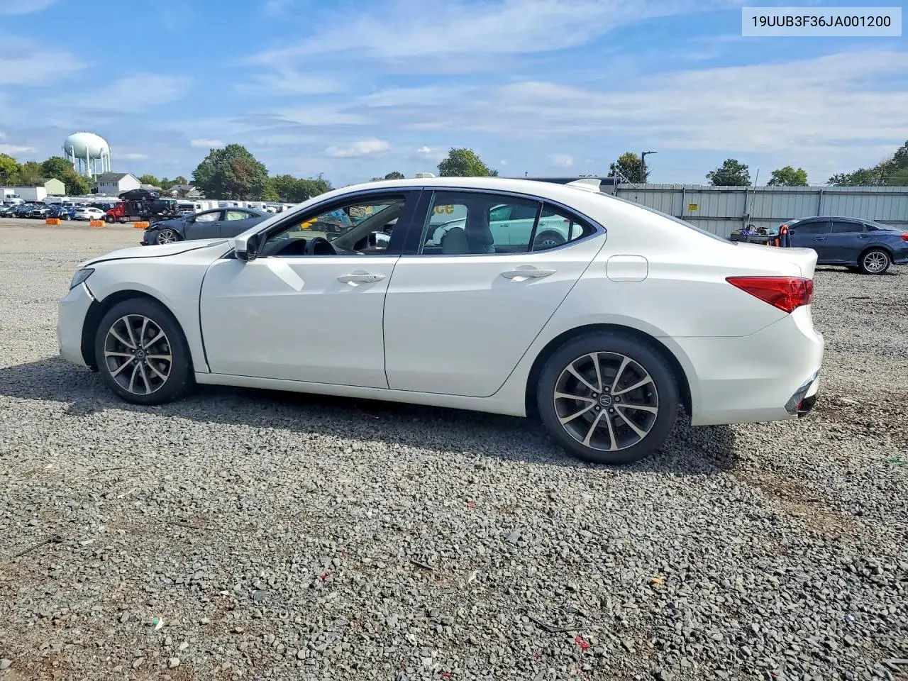 2018 ACURA TLX VIN 19UUB3F36JA001200 — фото 2