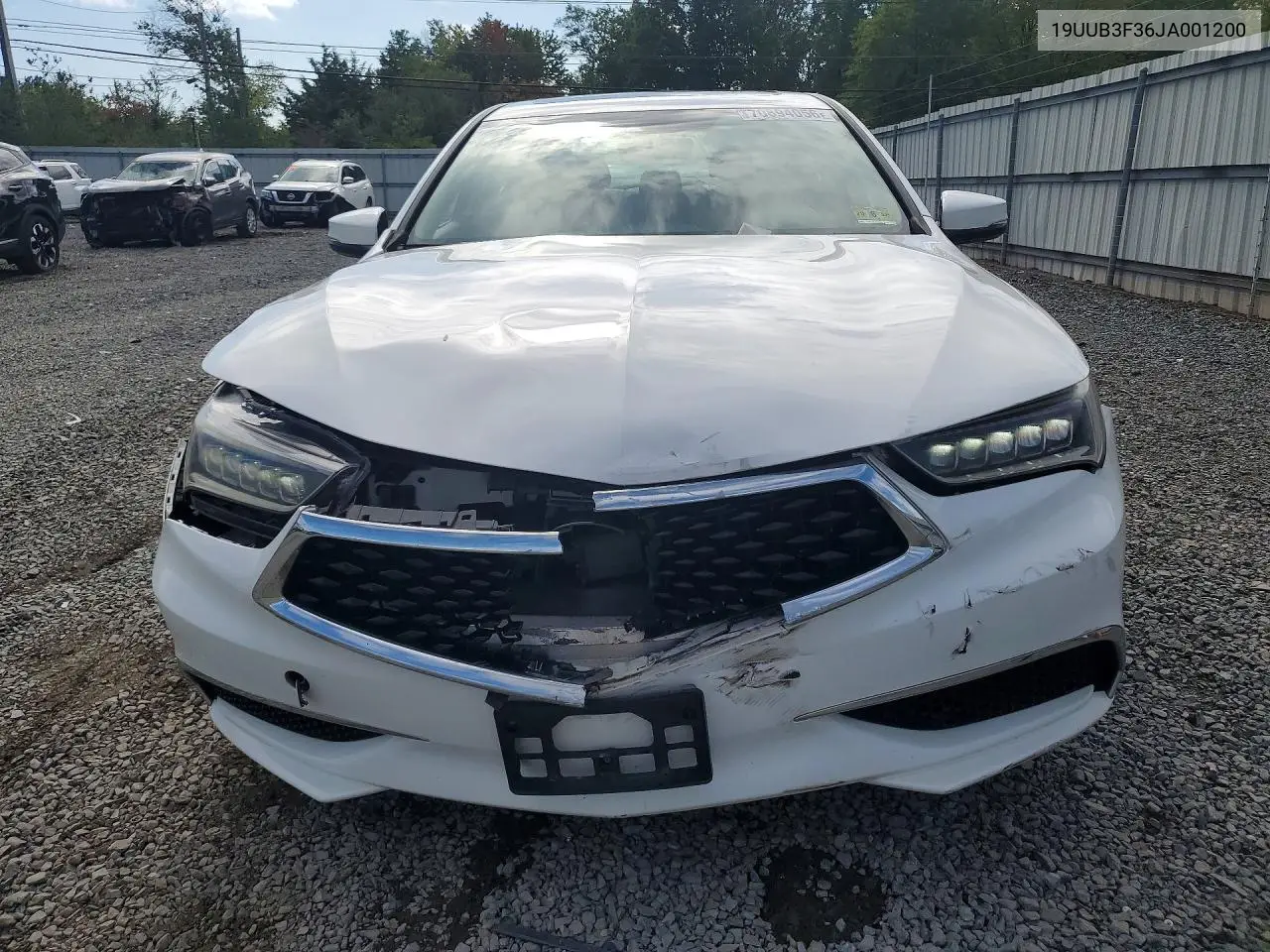 2018 ACURA TLX VIN 19UUB3F36JA001200 — фото 5