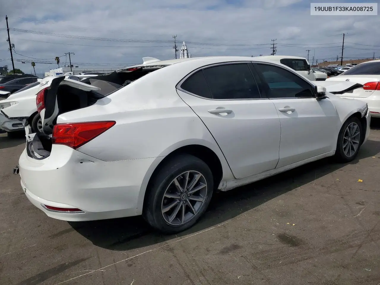 2019 ACURA TLX VIN 19UUB1F33KA008725 — фото 3