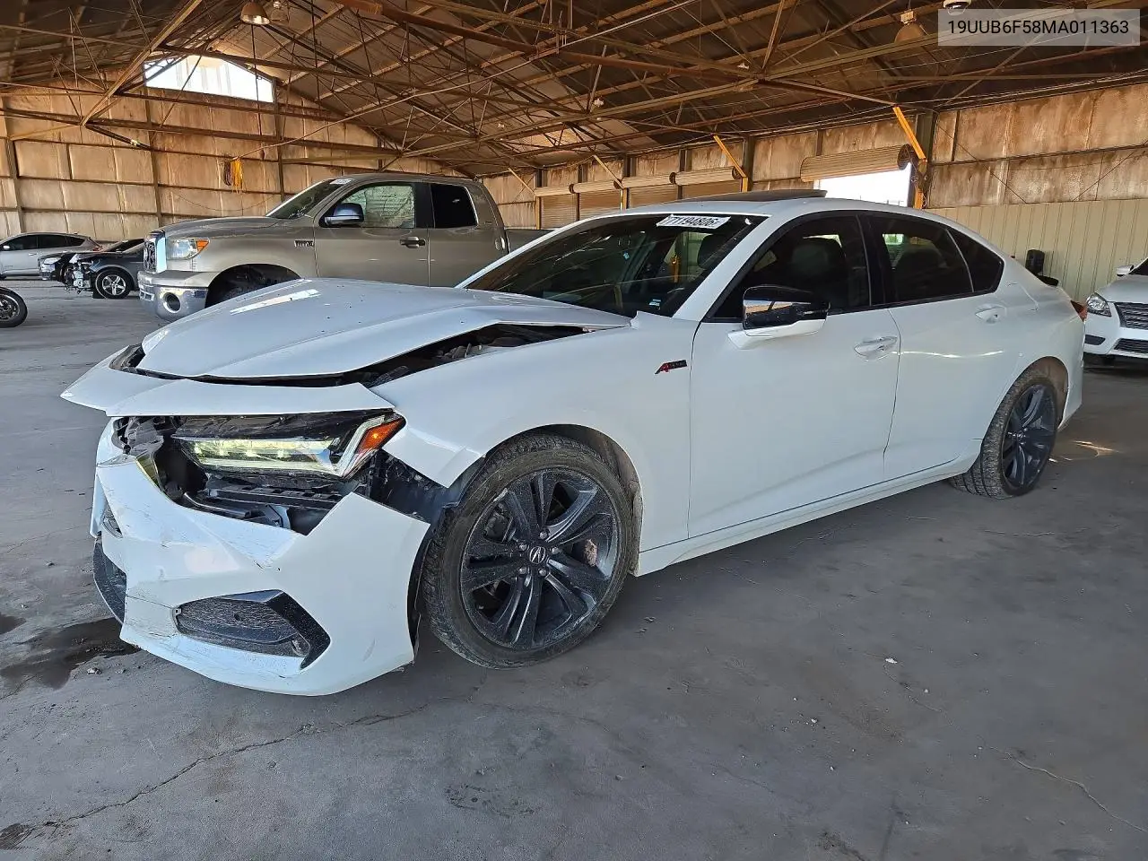 ACURA TLX 2021, VIN 19UUB6F58MA011363
