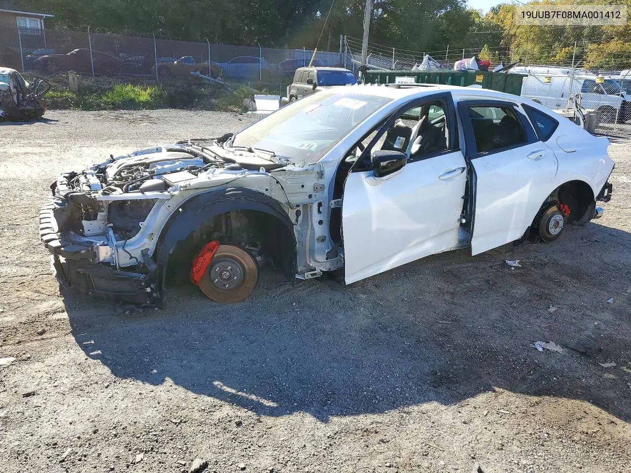 ACURA TLX 2021, VIN 19UUB7F08MA001412