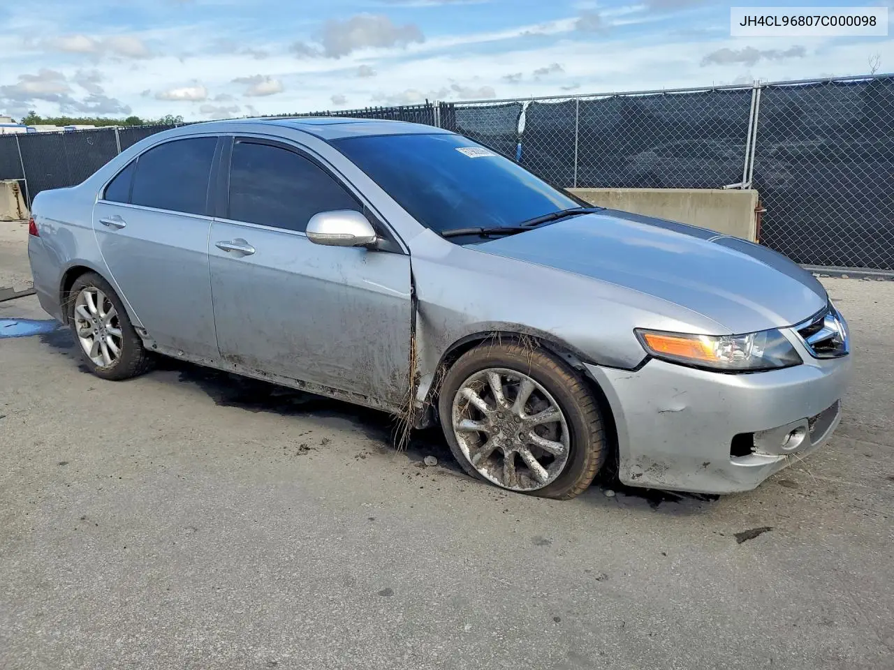 2007 ACURA TSX VIN JH4CL96807C000982 — фото 4