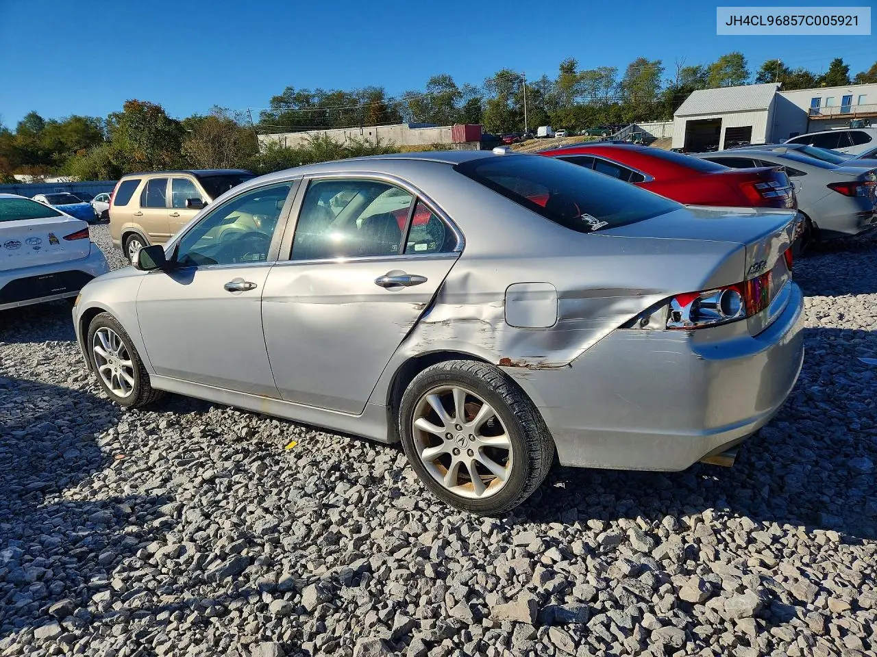 2007 ACURA TSX VIN JH4CL96857C005921 — фото 2