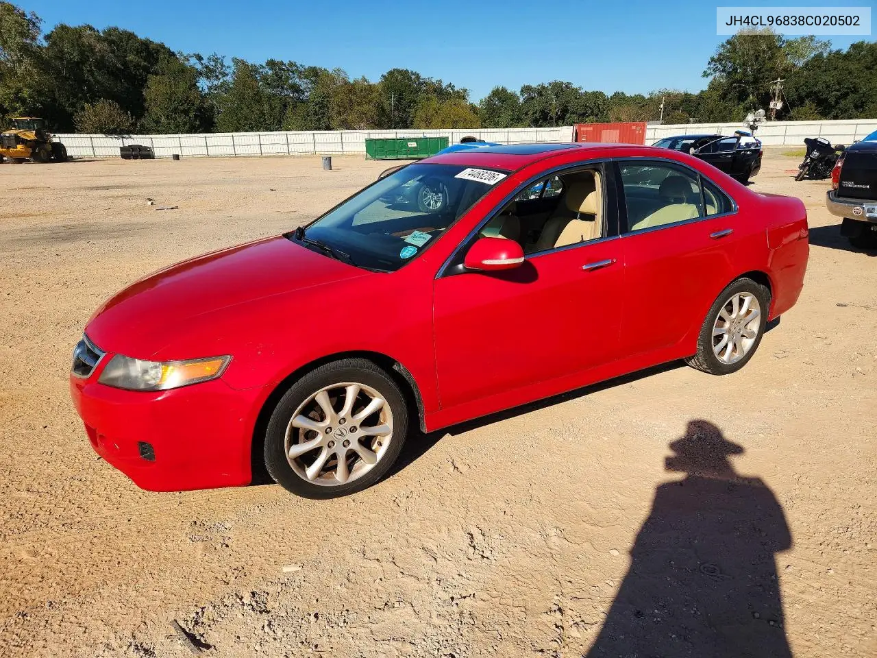 ACURA TSX 2008, VIN JH4CL96838C020502