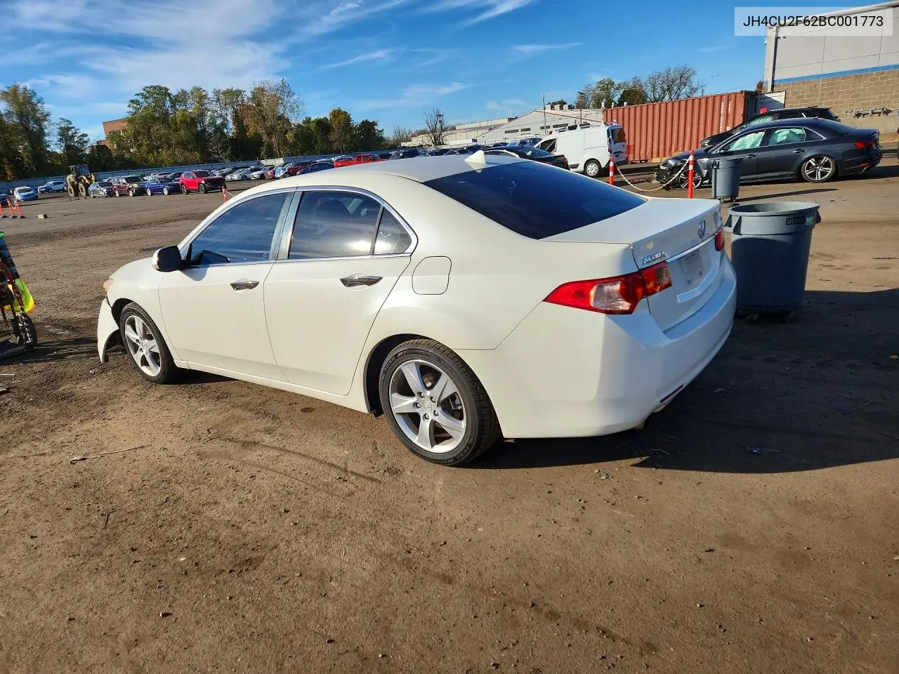 2011 ACURA TSX VIN JH4CU2F62BC001773 — фото 2