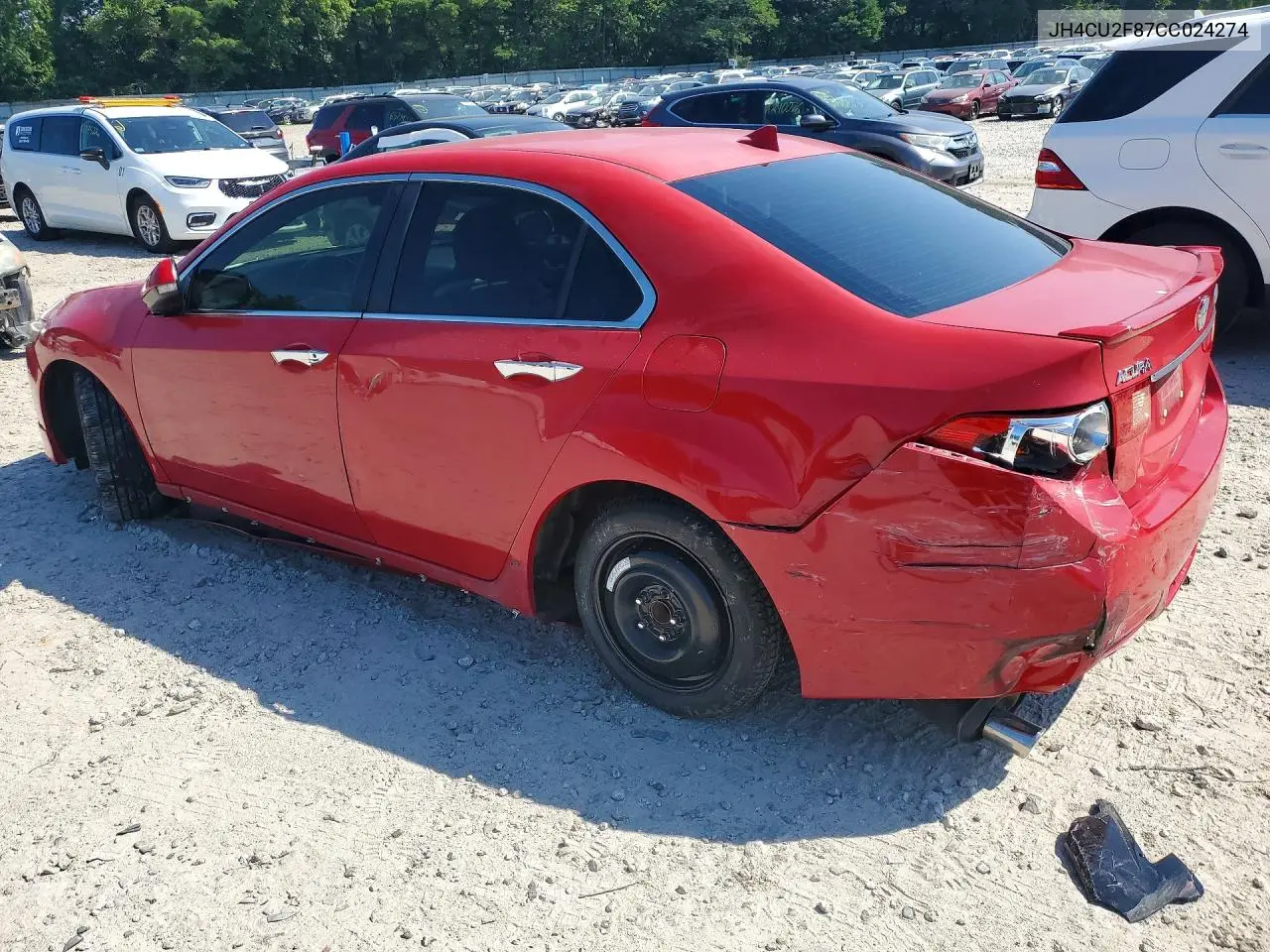 2012 ACURA TSX VIN JH4CU2F87CC024274 — фото 2