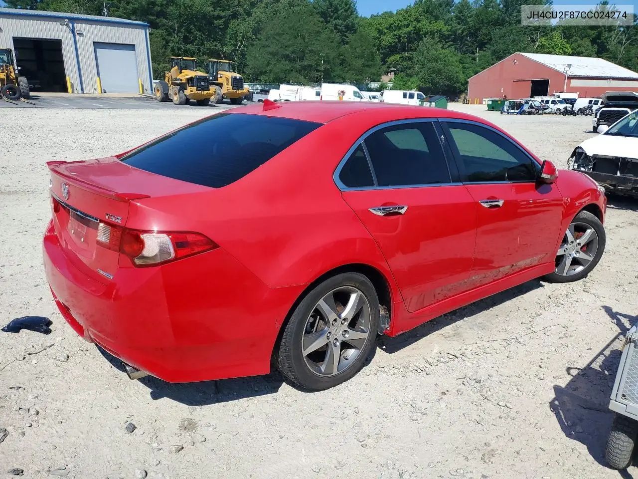 2012 ACURA TSX VIN JH4CU2F87CC024274 — фото 3