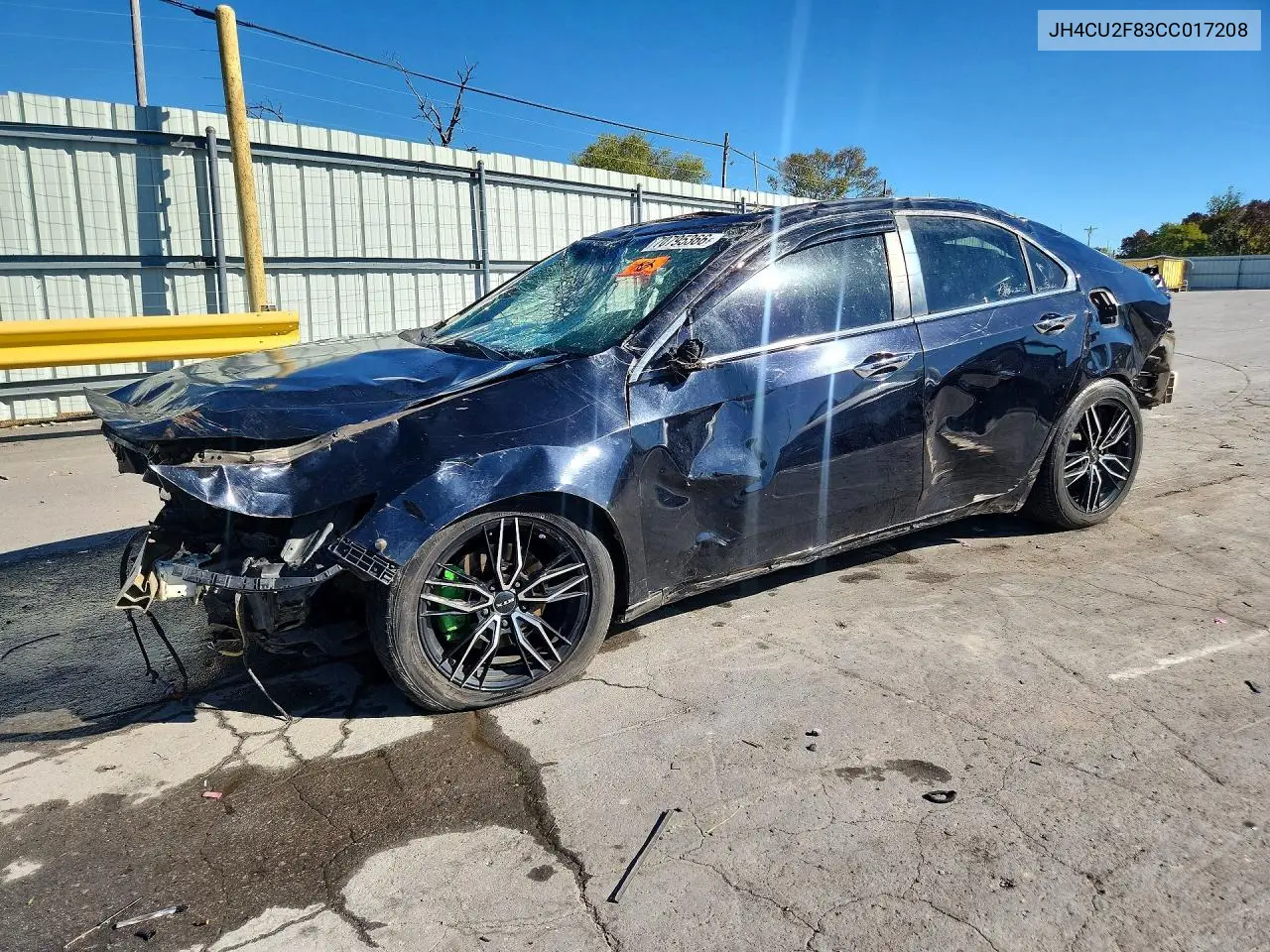 ACURA TSX 2012, VIN JH4CU2F83CC017208