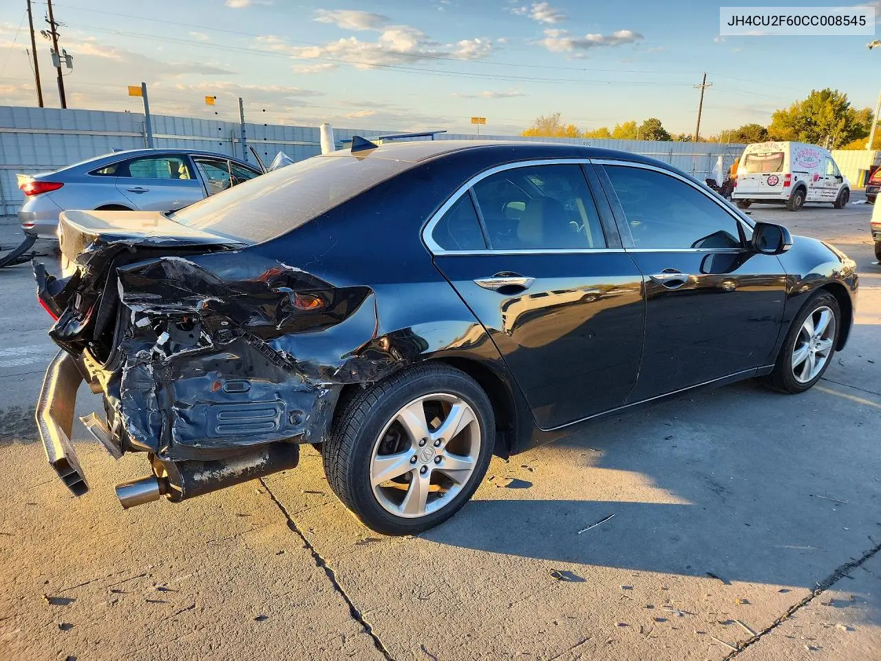 2012 ACURA TSX VIN JH4CU2F60CC008545 — фото 3