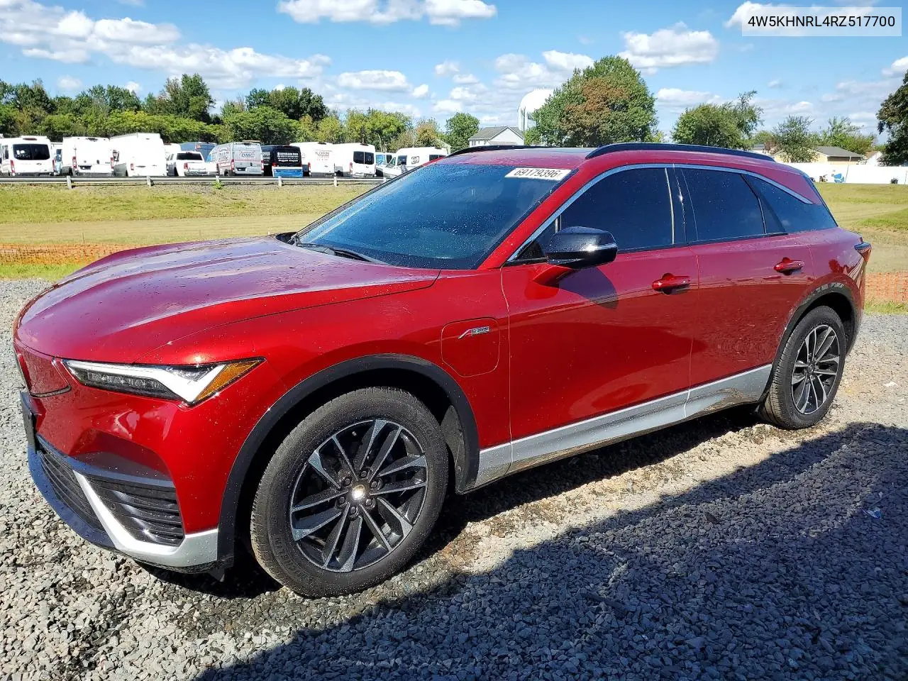 ACURA ZDX 2024, VIN 4W5KHNRL4RZ517700