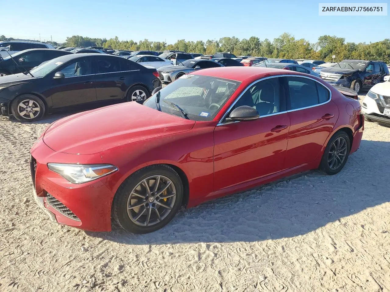 ALFA ROMEO GIULIA 2018, VIN ZARFAEBN7J7566751