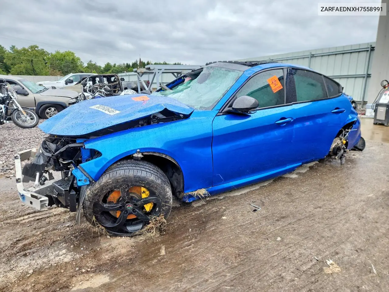 ALFA ROMEO GIULIA 2017, VIN ZARFAEDNXH7558991