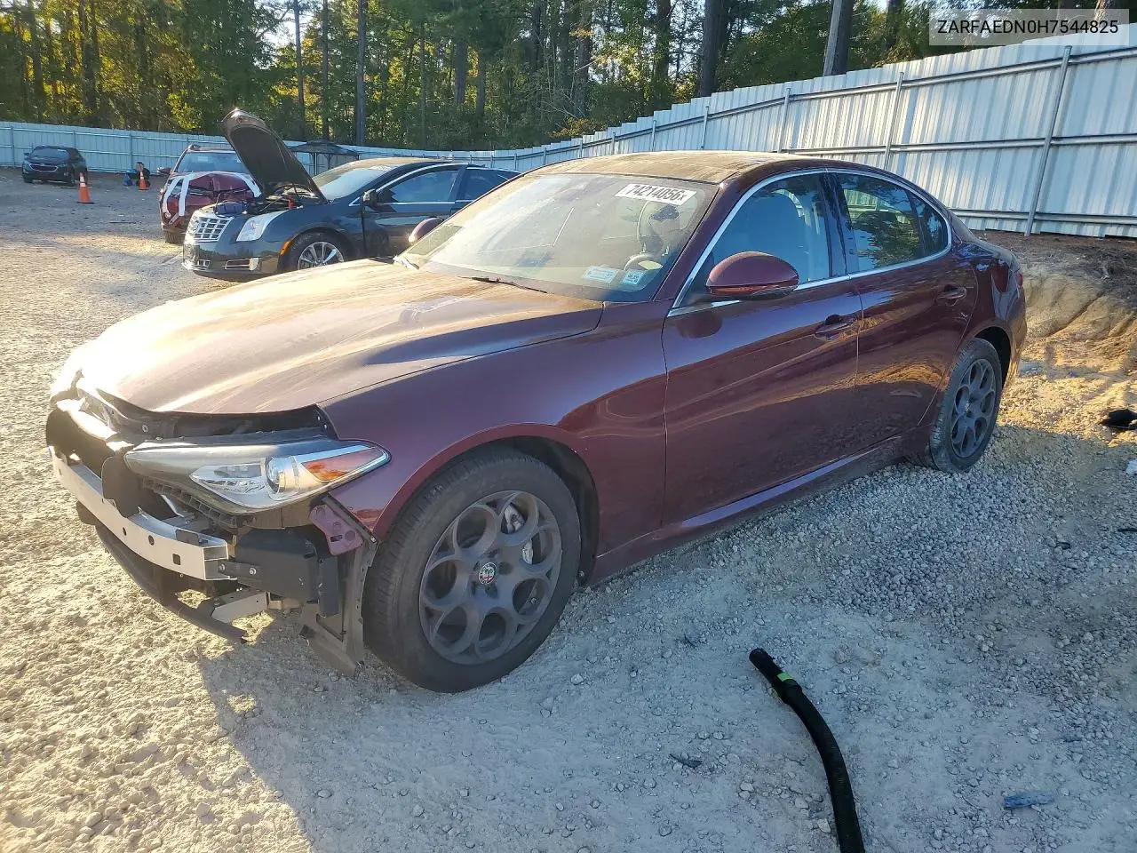 ALFA ROMEO GIULIA 2017, VIN ZARFAEDN0H7544825