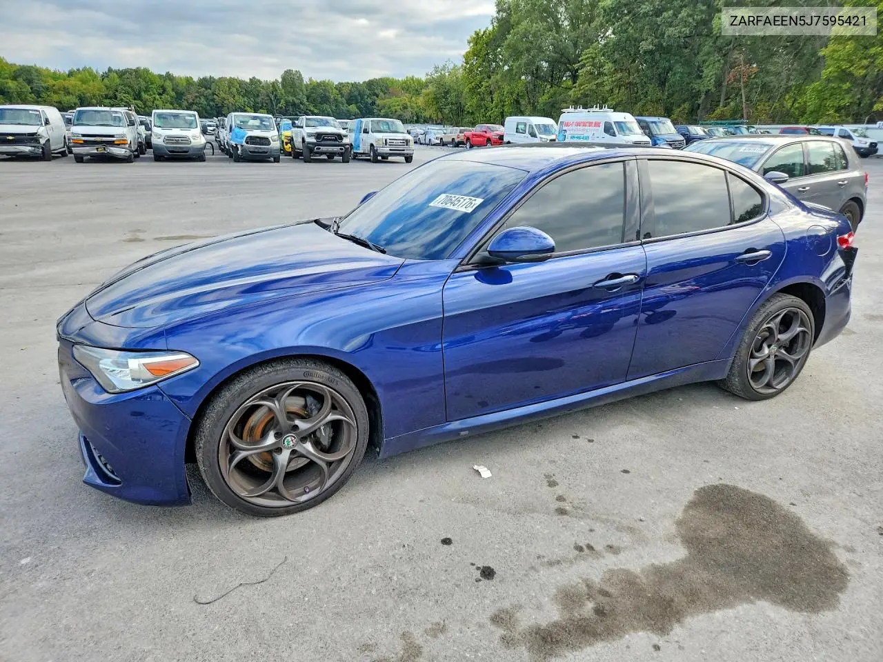 ALFA ROMEO GIULIA 2018, VIN ZARFAEEN5J7595421
