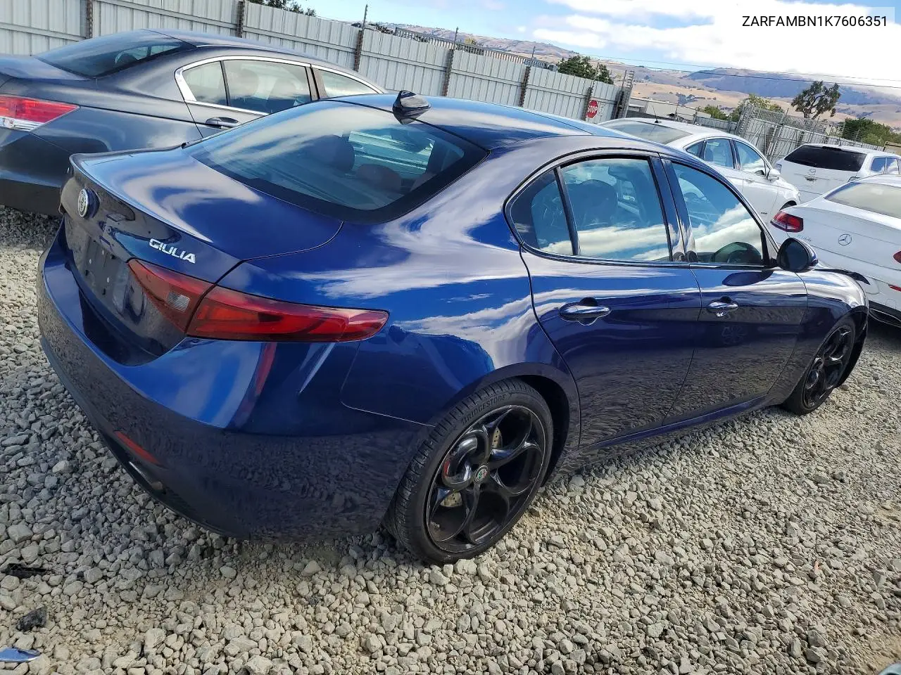 2019 ALFA ROMEO GIULIA VIN ZARFAMBN1K7606351 — фото 3