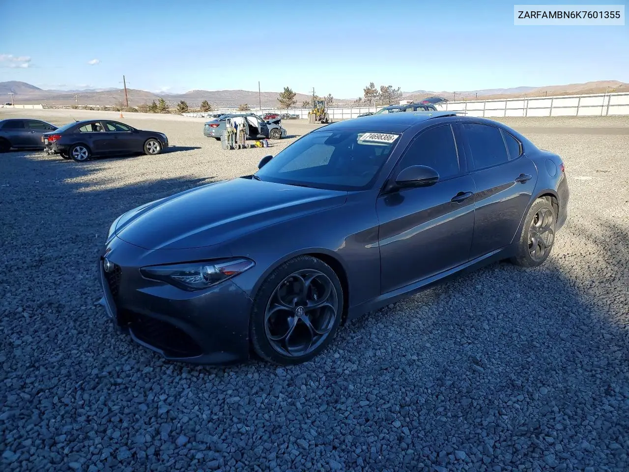 ALFA ROMEO GIULIA 2019, VIN ZARFAMBN6K7601355