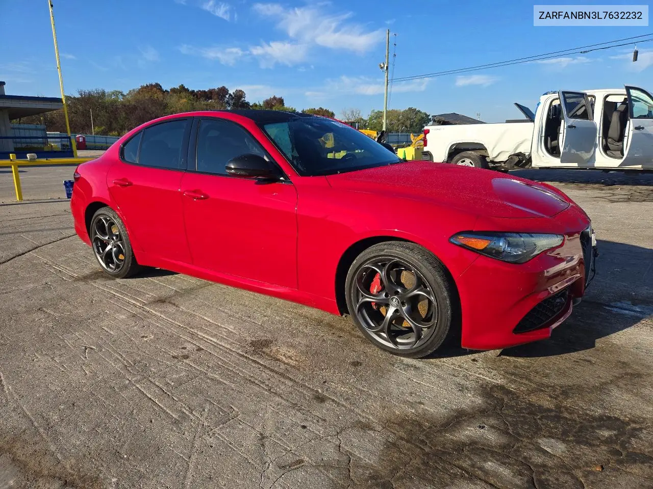 2020 ALFA ROMEO GIULIA VIN ZARFANBN3L7632232 — фото 4