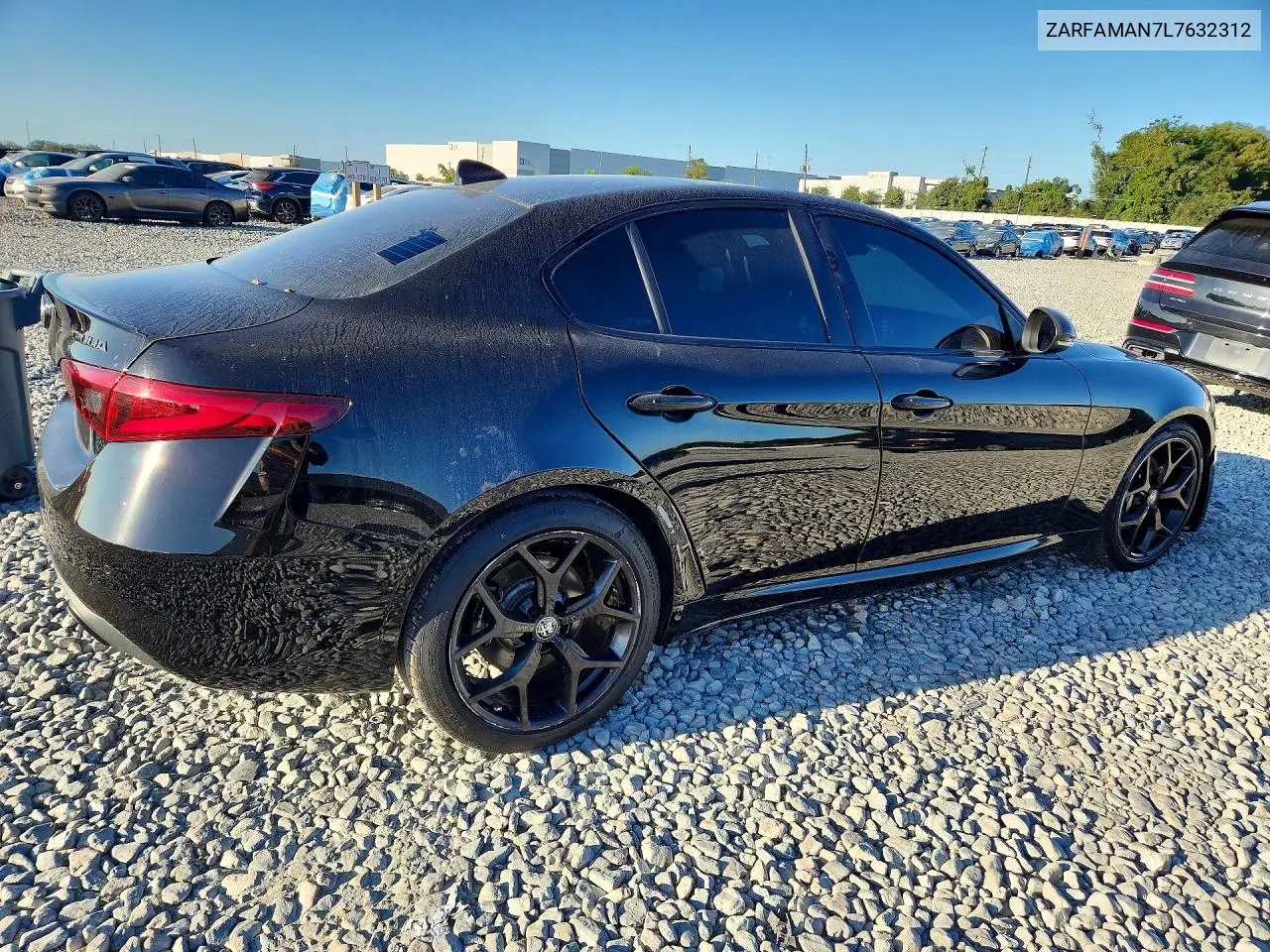 2020 ALFA ROMEO GIULIA VIN ZARFAMAN7L7632312 — фото 3