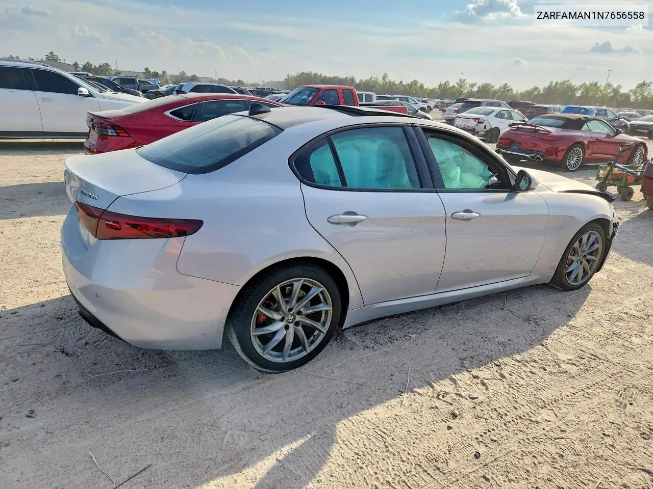 2022 ALFA ROMEO GIULIA VIN ZARFAMAN1N7656558 — фото 3