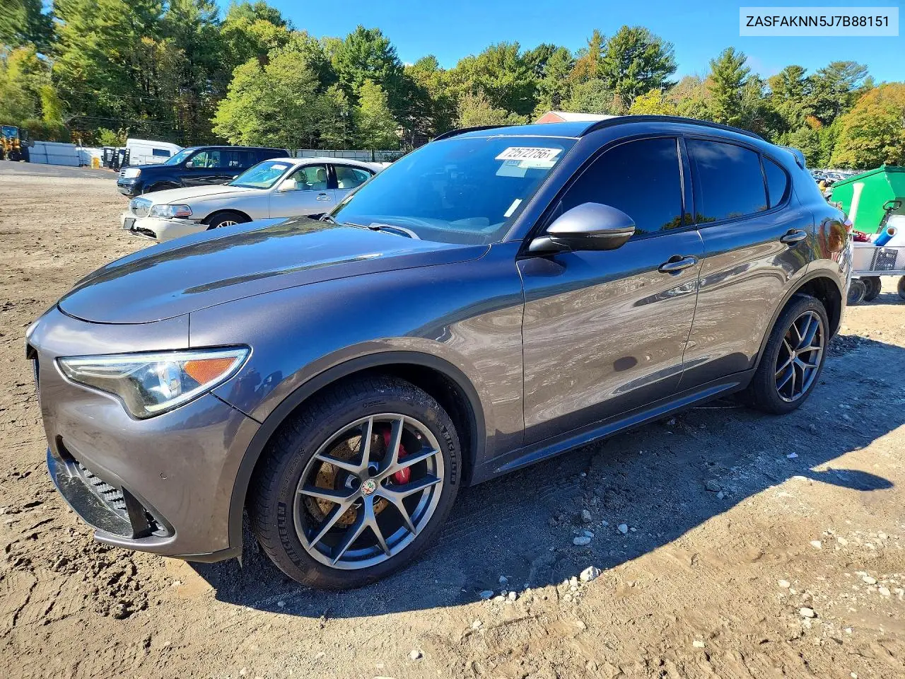 ALFA ROMEO STELVIO 2018, VIN ZASFAKNN5J7B88151