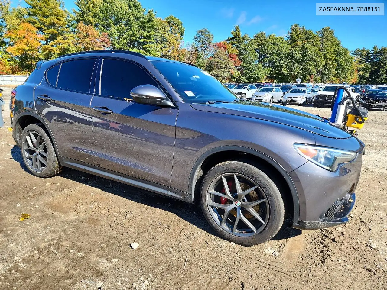 2018 ALFA ROMEO STELVIO VIN ZASFAKNN5J7B88151 — фото 4