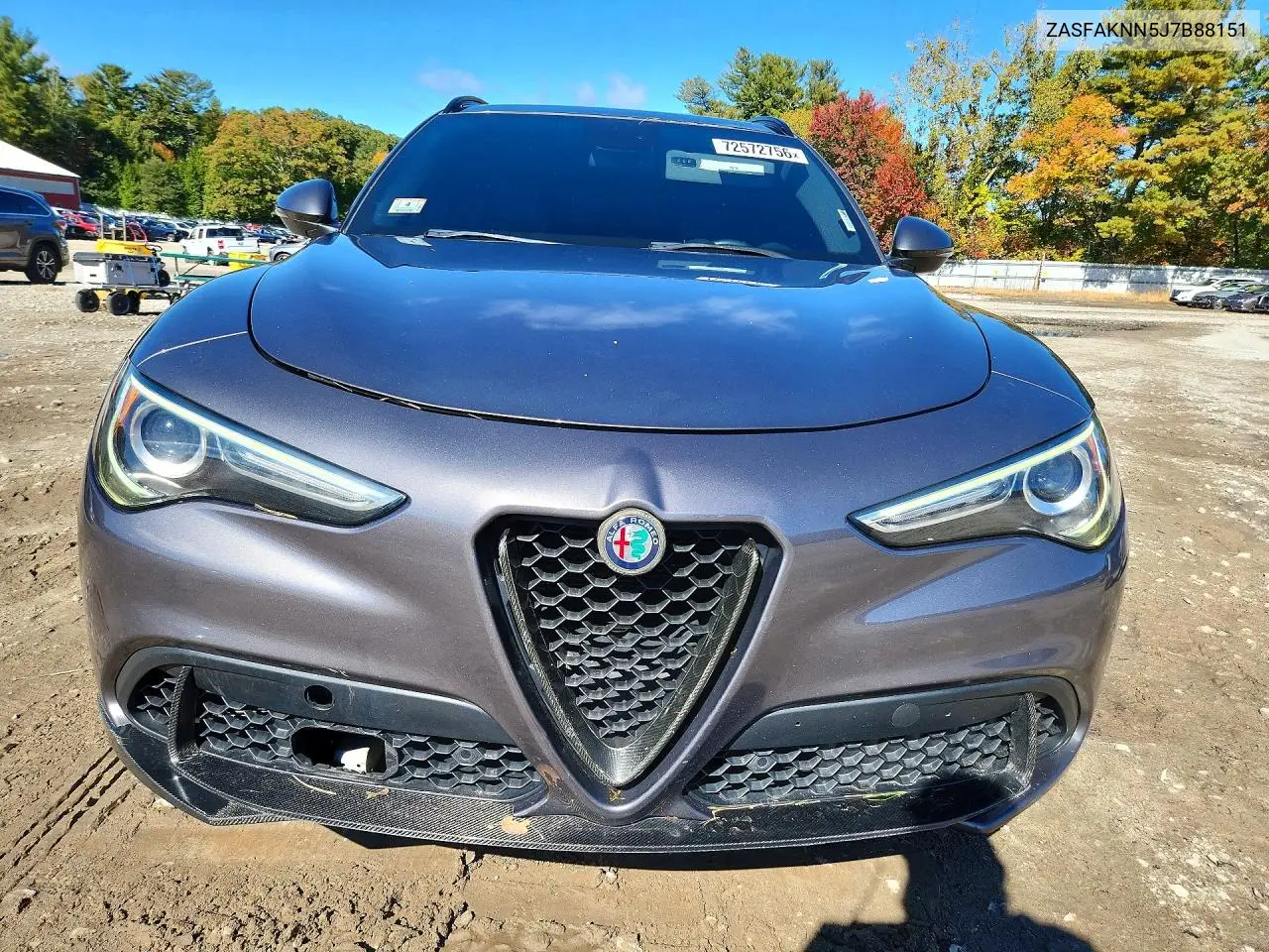 2018 ALFA ROMEO STELVIO VIN ZASFAKNN5J7B88151 — фото 5