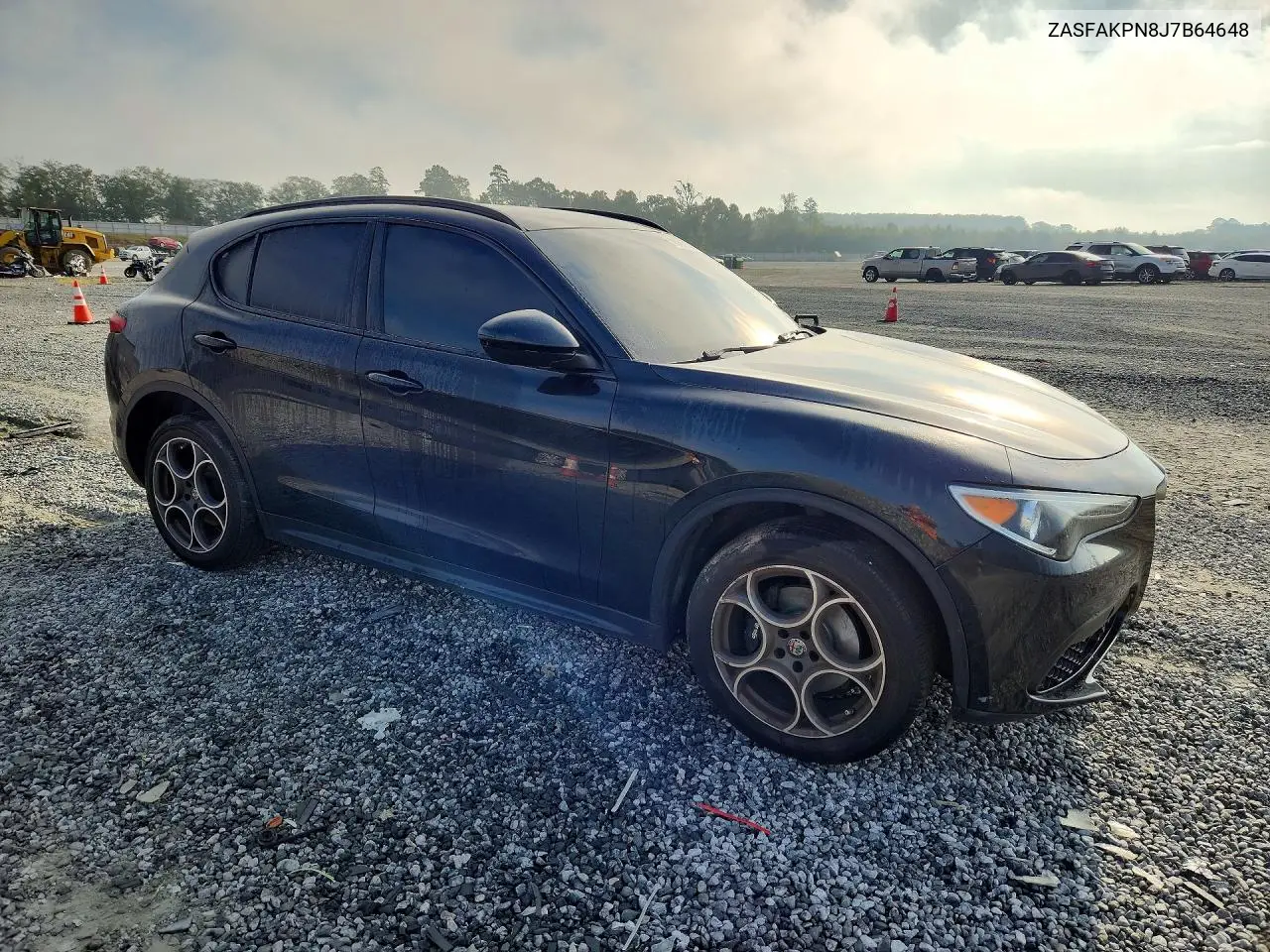 2018 ALFA ROMEO STELVIO VIN ZASFAKPN8J7B64648 — фото 4