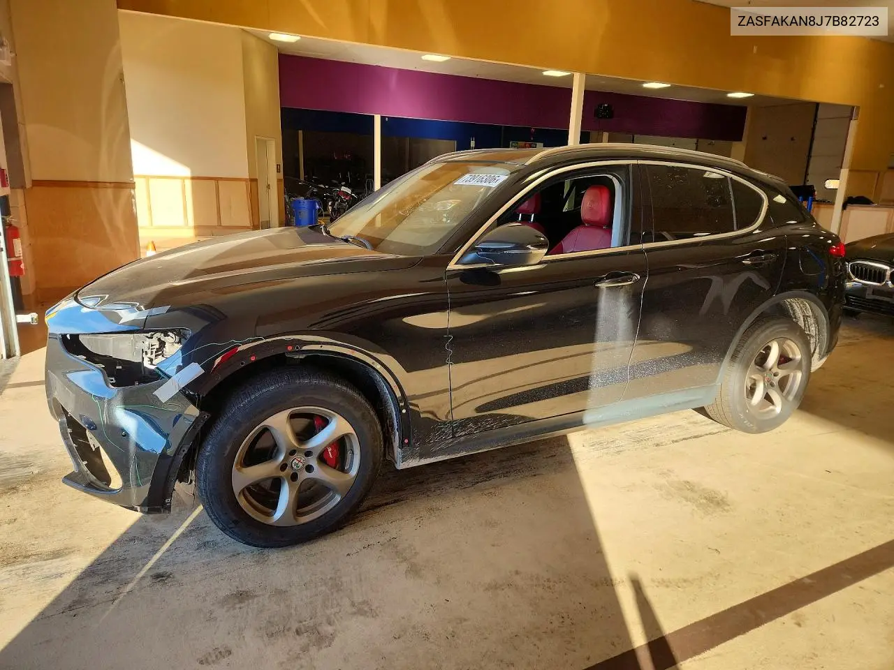 ALFA ROMEO STELVIO 2018, VIN ZASFAKAN8J7B82723