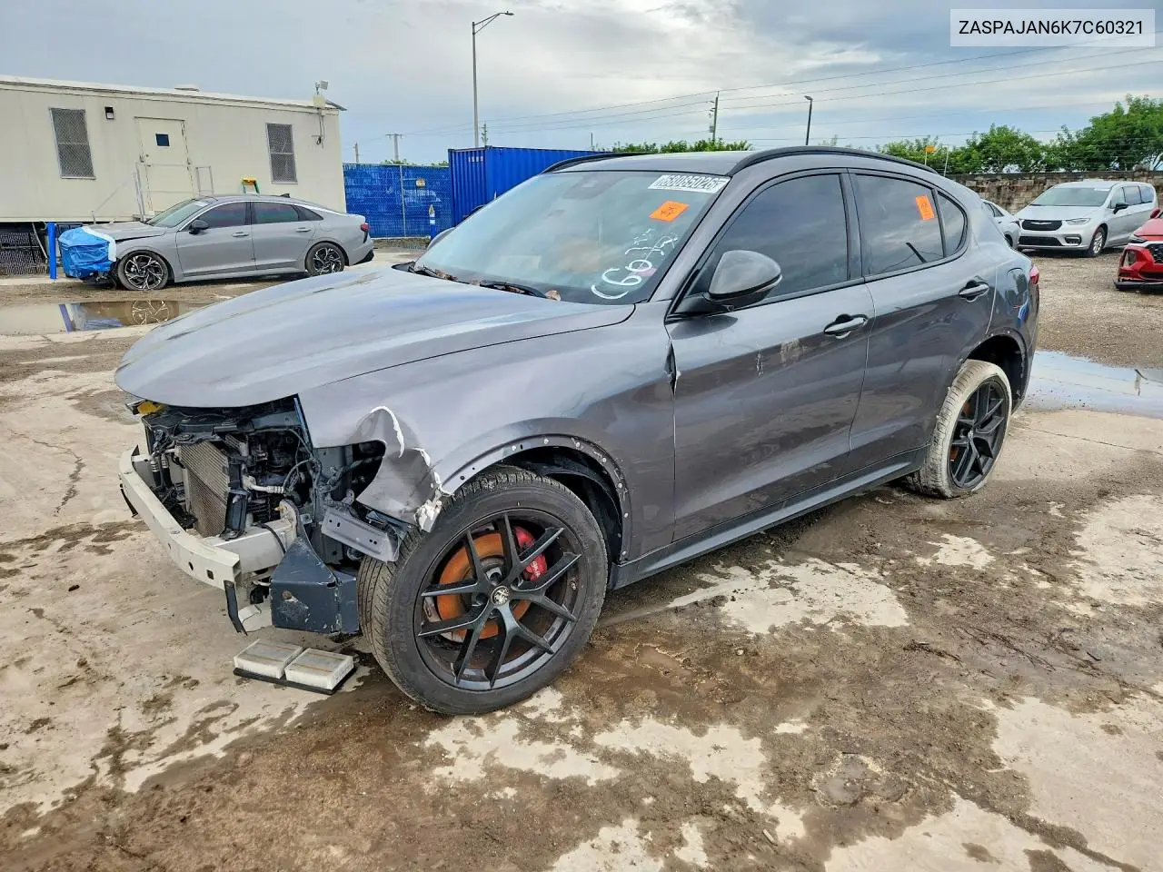 ALFA ROMEO STELVIO 2019, VIN ZASPAJAN6K7C60321