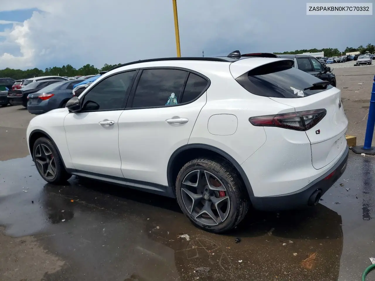 2019 ALFA ROMEO STELVIO VIN ZASPAKBN0K7C70332 — фото 2