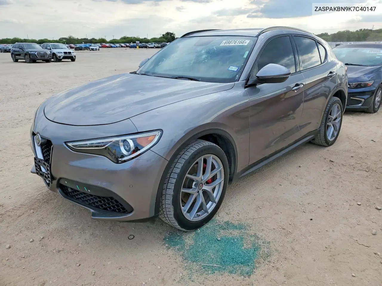 ALFA ROMEO STELVIO 2019, VIN ZASPAKBN9K7C40147