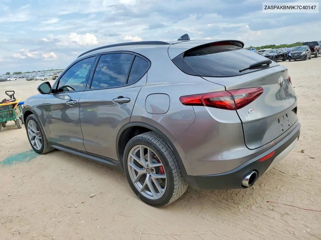 2019 ALFA ROMEO STELVIO VIN ZASPAKBN9K7C40147 — фото 2