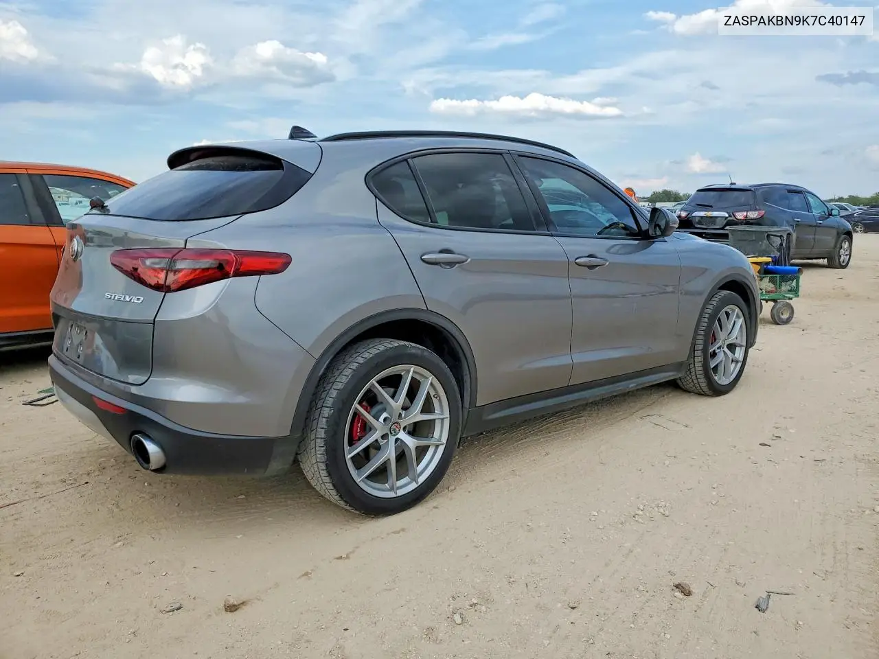 2019 ALFA ROMEO STELVIO VIN ZASPAKBN9K7C40147 — фото 3