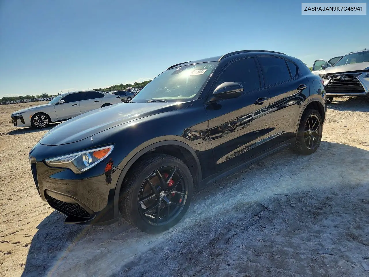 ALFA ROMEO STELVIO 2019, VIN ZASPAJAN9K7C48941