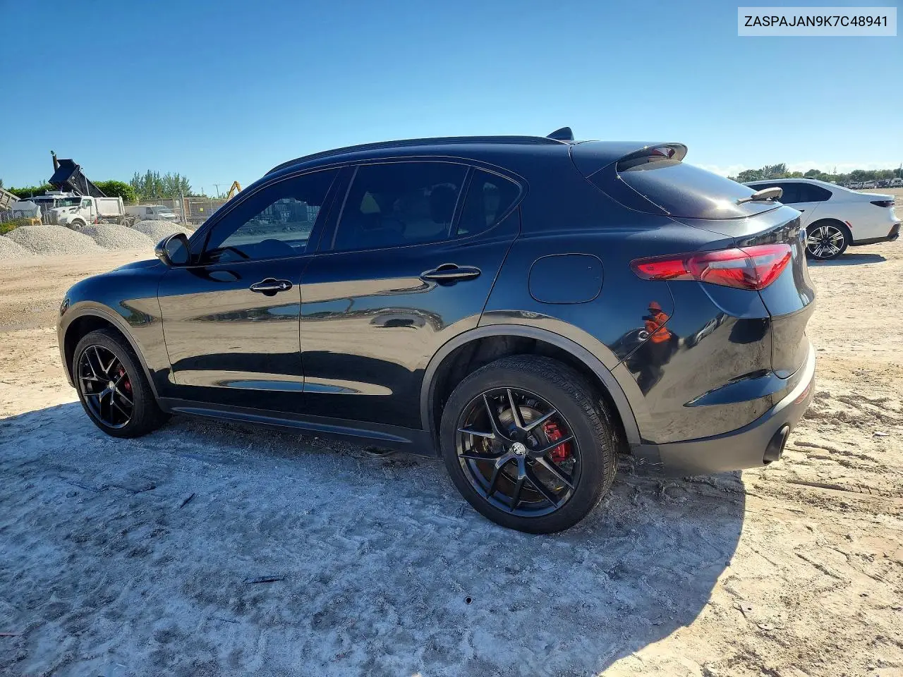 2019 ALFA ROMEO STELVIO VIN ZASPAJAN9K7C48941 — фото 2