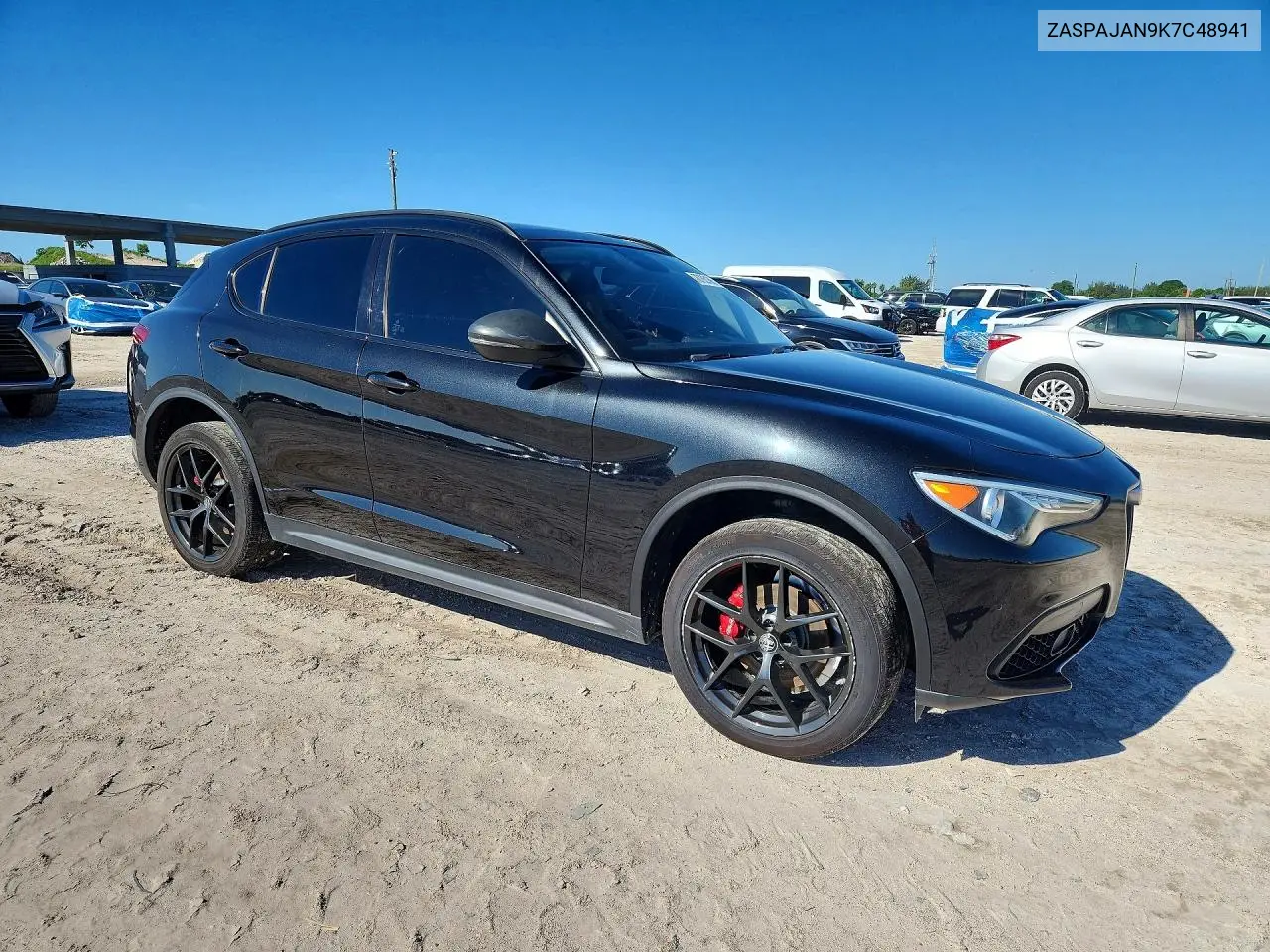 2019 ALFA ROMEO STELVIO VIN ZASPAJAN9K7C48941 — фото 4