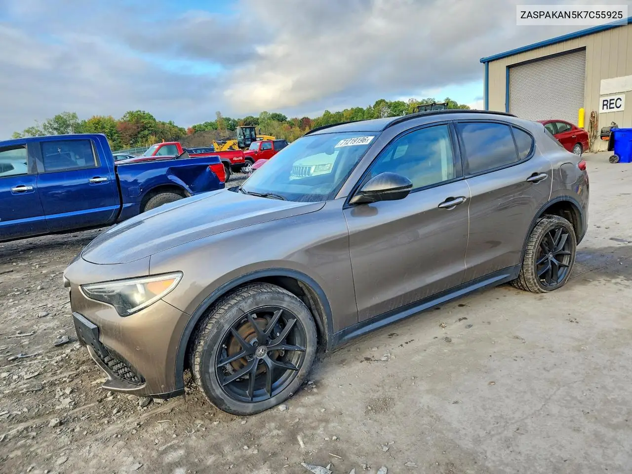 ALFA ROMEO STELVIO 2019, VIN ZASPAKAN5K7C55925