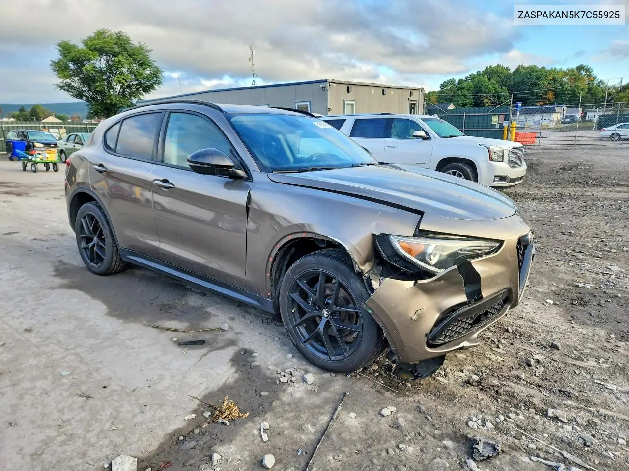 2019 ALFA ROMEO STELVIO VIN ZASPAKAN5K7C55925 — фото 4