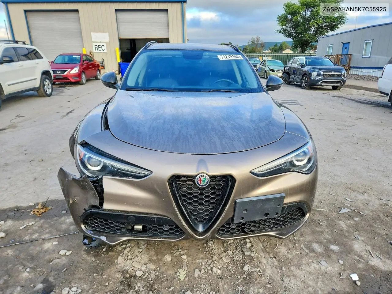 2019 ALFA ROMEO STELVIO VIN ZASPAKAN5K7C55925 — фото 5