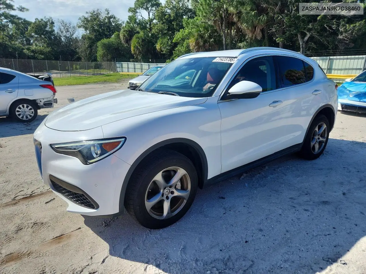 ALFA ROMEO STELVIO 2019, VIN ZASPAJAN9K7C38460