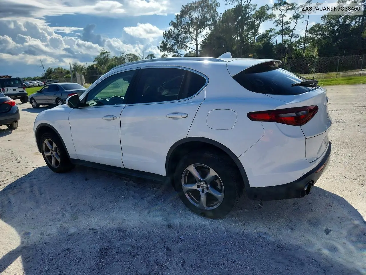 2019 ALFA ROMEO STELVIO VIN ZASPAJAN9K7C38460 — фото 2