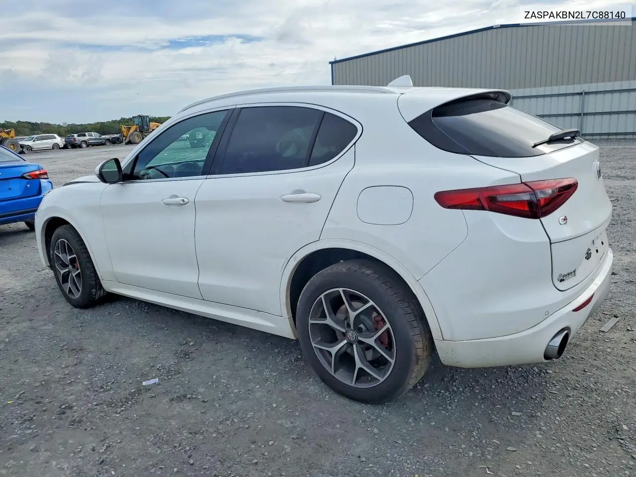 2020 ALFA ROMEO STELVIO VIN ZASPAKBN2L7C88140 — фото 2