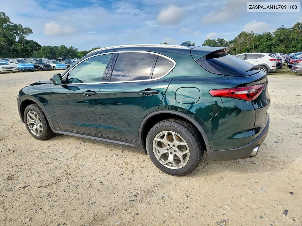 2020 ALFA ROMEO STELVIO VIN ZASPAJAN1L7C91168 — фото 2