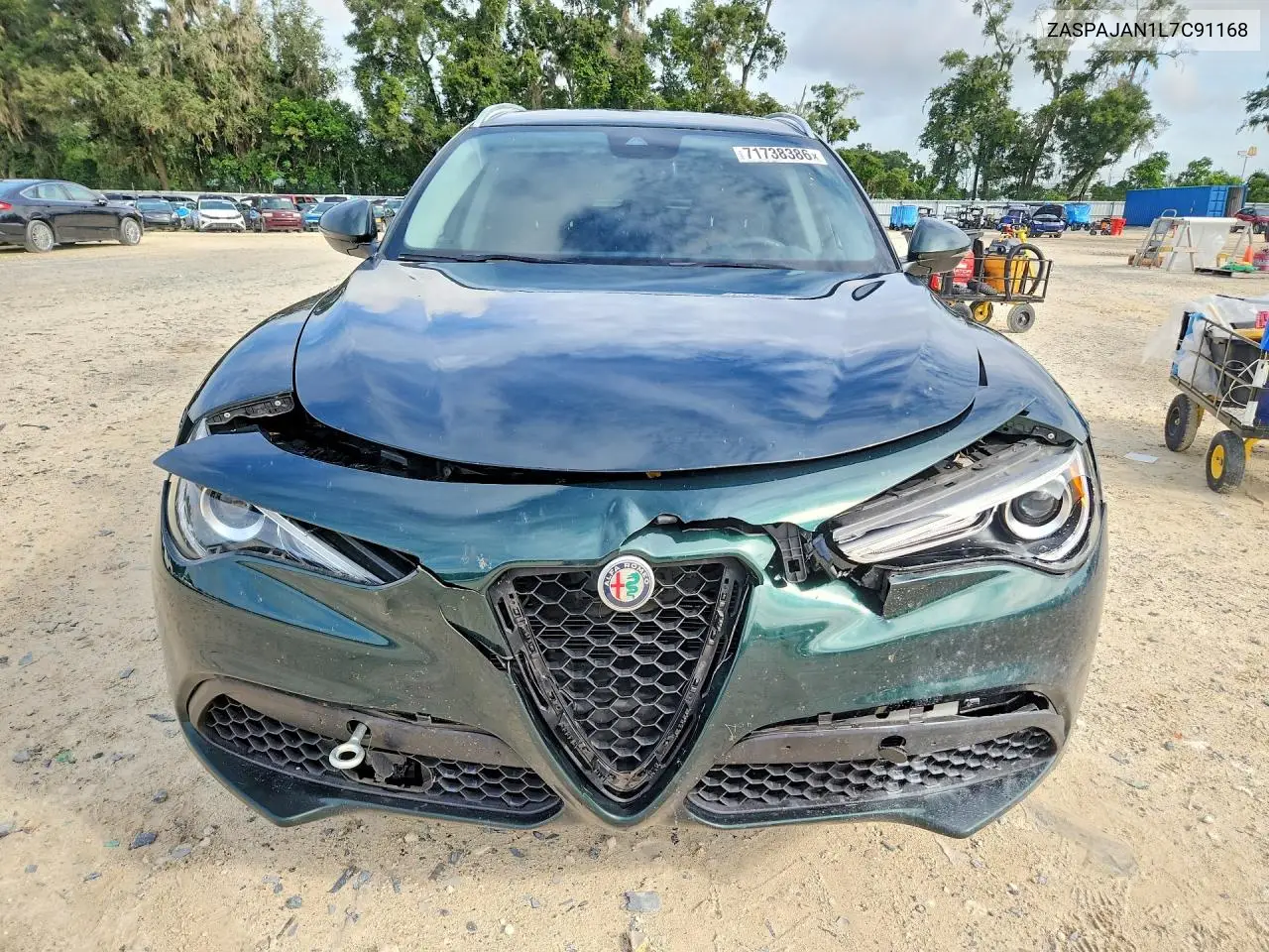 2020 ALFA ROMEO STELVIO VIN ZASPAJAN1L7C91168 — фото 5