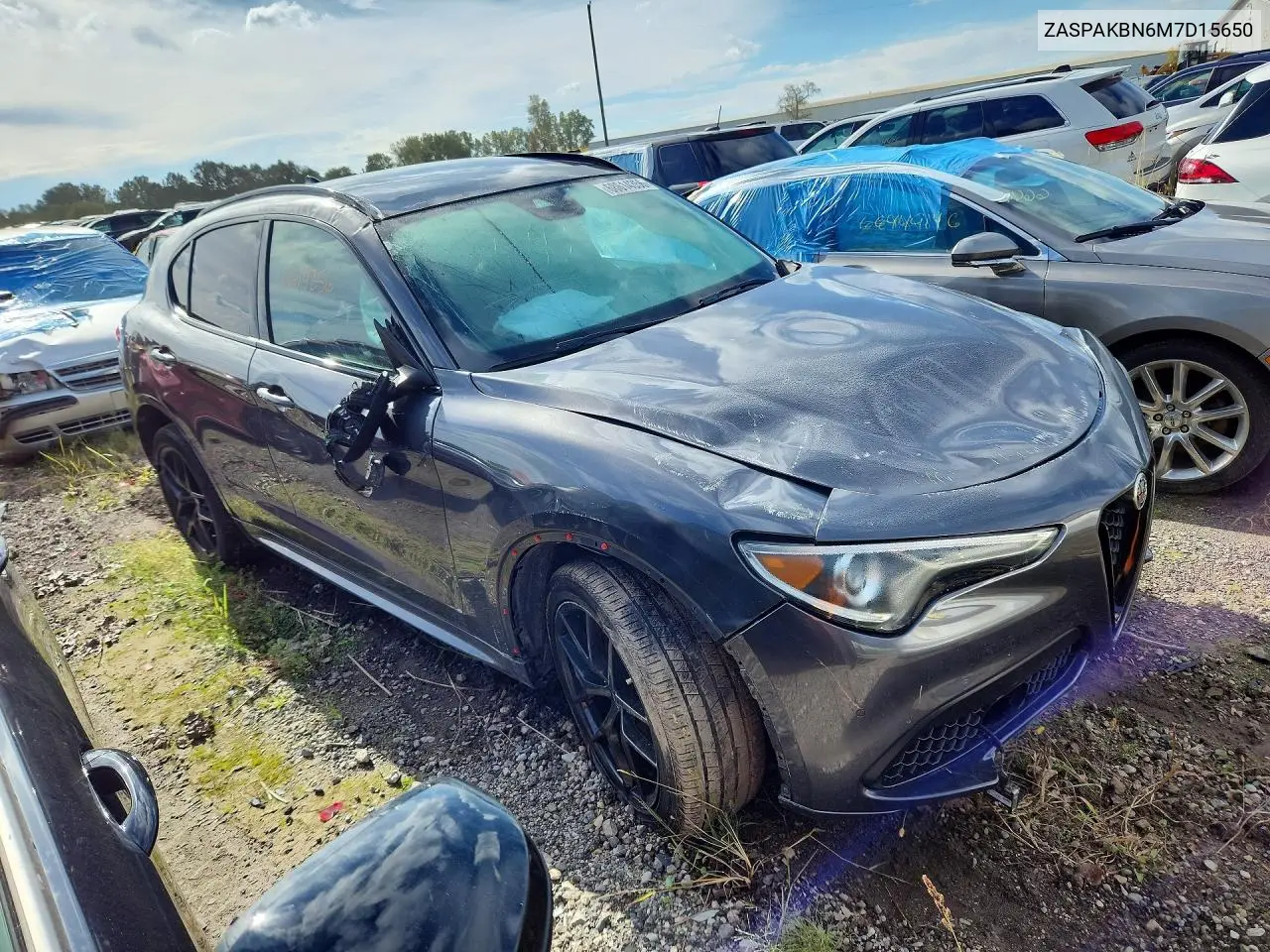 2021 ALFA ROMEO STELVIO VIN ZASPAKBN6M7D15650 — фото 4