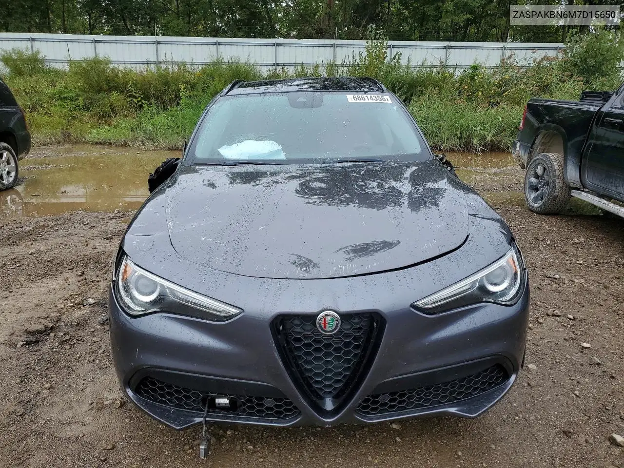 2021 ALFA ROMEO STELVIO VIN ZASPAKBN6M7D15650 — фото 5