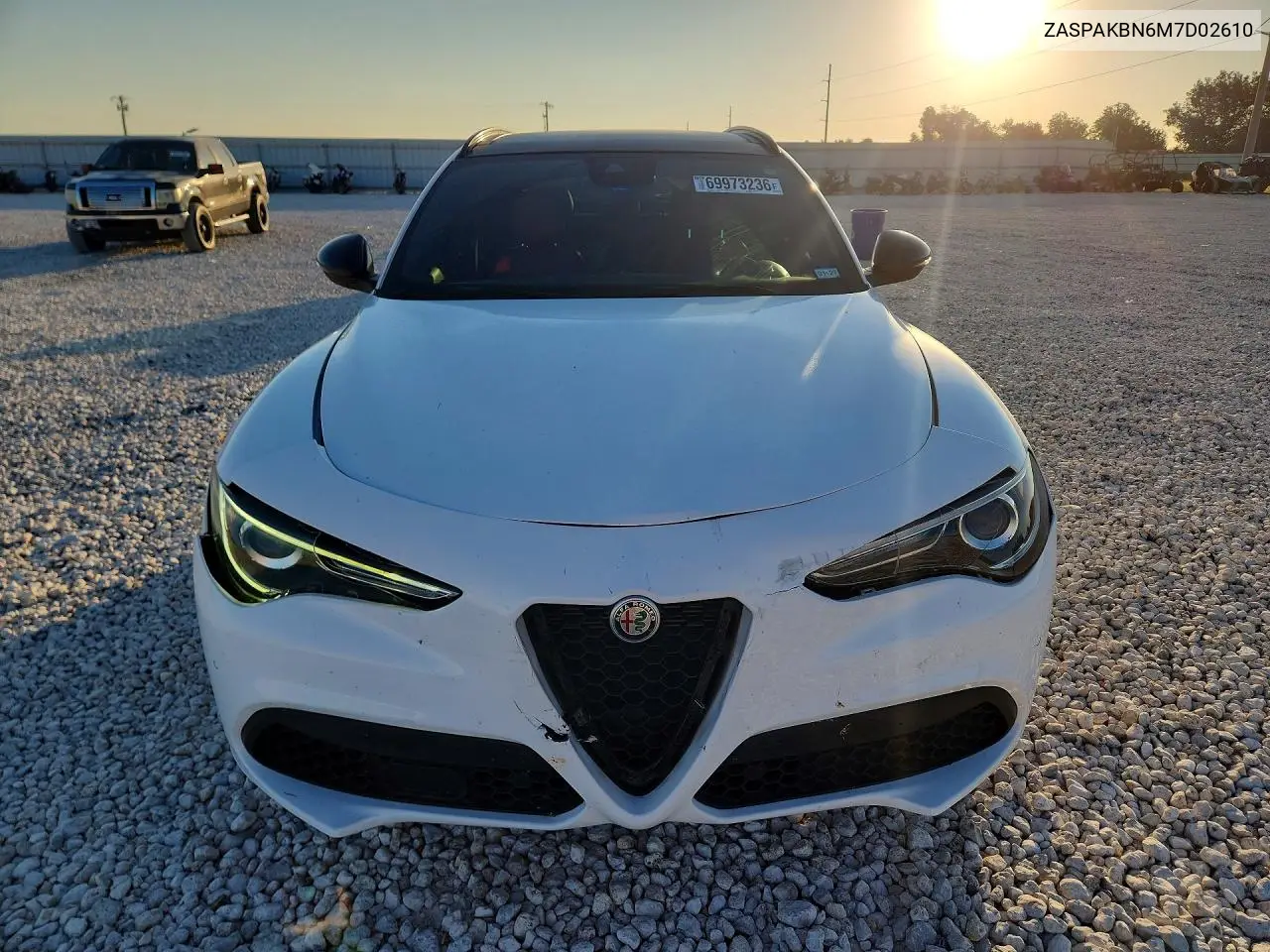 2021 ALFA ROMEO STELVIO VIN ZASPAKBN6M7D02610 — фото 5