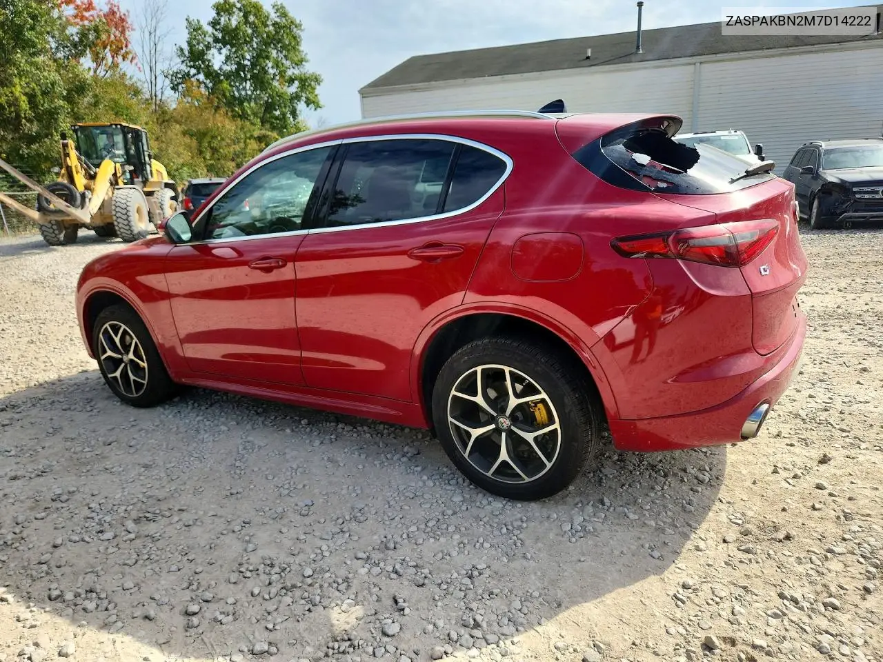 2021 ALFA ROMEO STELVIO VIN ZASPAKBN2M7D14222 — фото 2