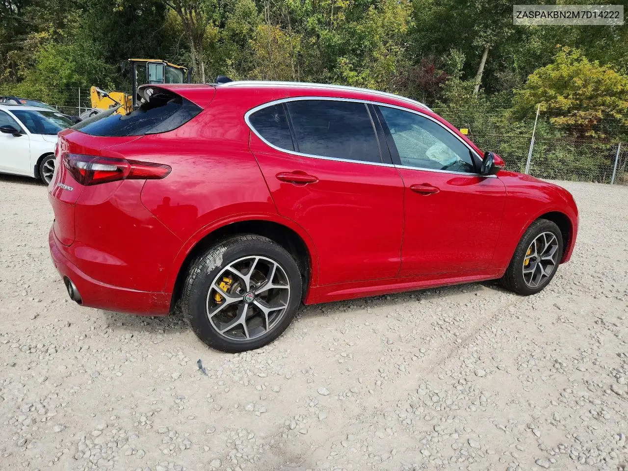 2021 ALFA ROMEO STELVIO VIN ZASPAKBN2M7D14222 — фото 3
